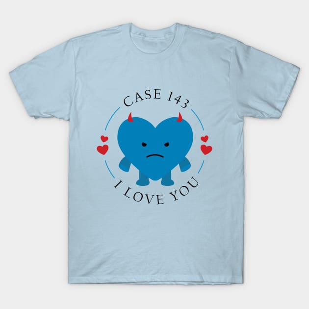 stray kids case 143 blue evil T-Shirt by Qaws